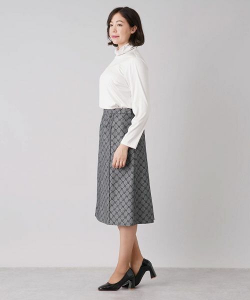 Leilian PLUS HOUSE / レリアンプラスハウス カットソー | 【店舗人気】シルク混ストレッチハイネックカットソー | 詳細2