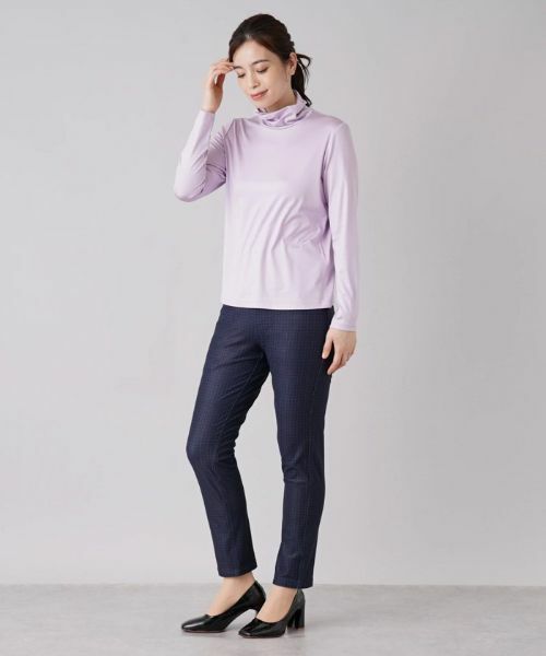 Leilian PLUS HOUSE / レリアンプラスハウス カットソー | 【店舗人気】シルク混ストレッチハイネックカットソー | 詳細30