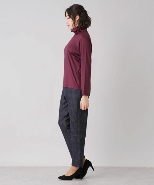 Leilian PLUS HOUSE / レリアンプラスハウス カットソー | 【店舗人気】シルク混ストレッチハイネックカットソー | 詳細5