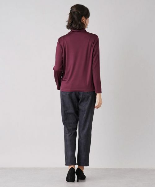 Leilian PLUS HOUSE / レリアンプラスハウス カットソー | 【店舗人気】シルク混ストレッチハイネックカットソー | 詳細6