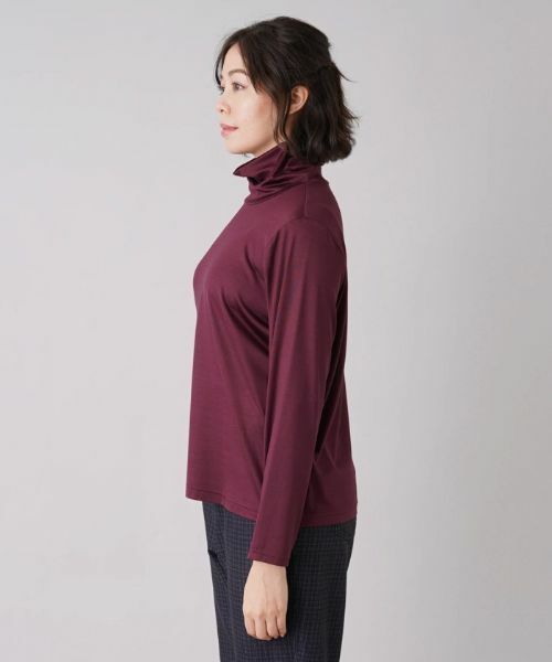 Leilian PLUS HOUSE / レリアンプラスハウス カットソー | 【店舗人気】シルク混ストレッチハイネックカットソー | 詳細8