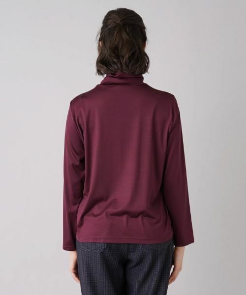Leilian PLUS HOUSE / レリアンプラスハウス カットソー | 【店舗人気】シルク混ストレッチハイネックカットソー | 詳細9