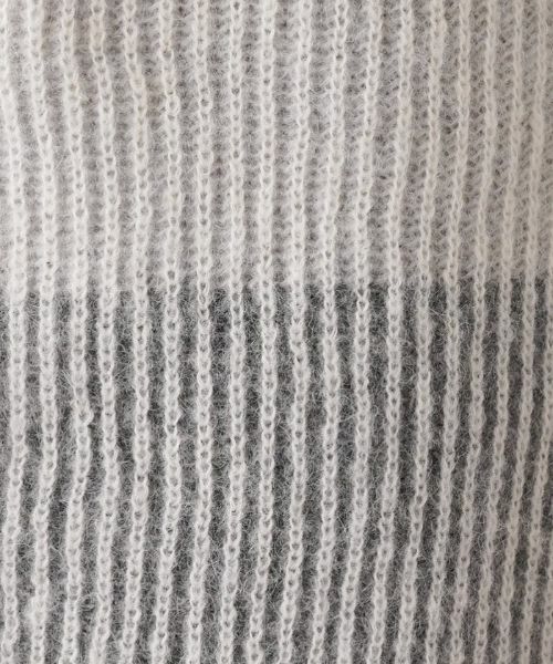 Leilian PLUS HOUSE / レリアンプラスハウス カーディガン・ボレロ | ワイドボーダーVネックカーディガン【HAND】 | 詳細11