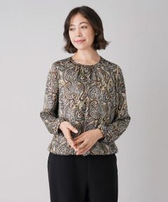 Leilian PLUS HOUSE / レリアンプラスハウス シャツ・ブラウス | ペイズリー柄ブラウス