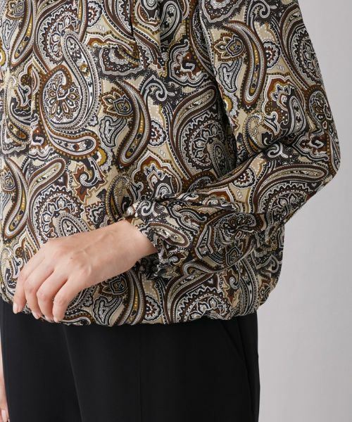 Leilian PLUS HOUSE / レリアンプラスハウス シャツ・ブラウス | ペイズリー柄ブラウス | 詳細10