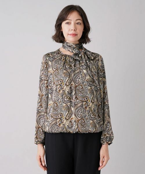 Leilian PLUS HOUSE / レリアンプラスハウス シャツ・ブラウス | ペイズリー柄ブラウス | 詳細5