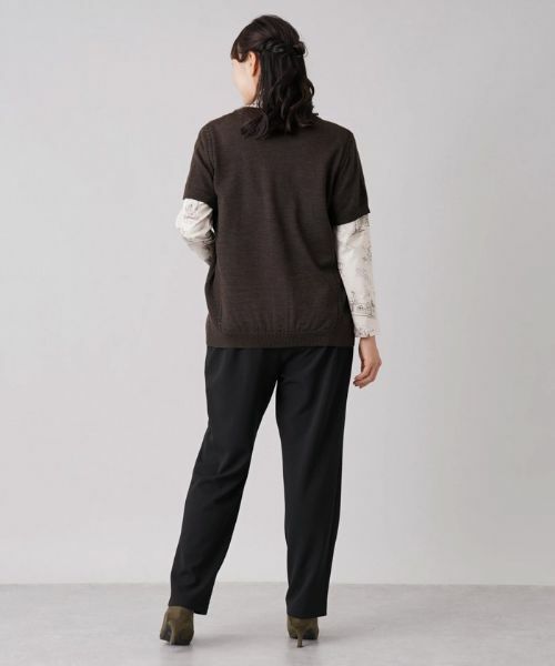 Leilian PLUS HOUSE / レリアンプラスハウス テーラードジャケット | 半袖ニットカーディガン | 詳細17