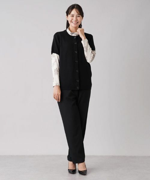 Leilian PLUS HOUSE / レリアンプラスハウス テーラードジャケット | 半袖ニットカーディガン | 詳細18