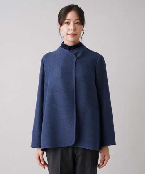 Leilian PLUS HOUSE / レリアンプラスハウス テーラードジャケット | ラップジャケット【LORO PIANA】 | 詳細4