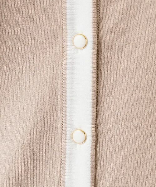 Leilian PLUS HOUSE / レリアンプラスハウス カーディガン・ボレロ | バイカラーカーディガン | 詳細10