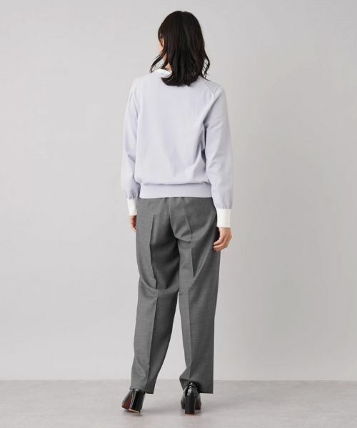 Leilian PLUS HOUSE / レリアンプラスハウス カーディガン・ボレロ | バイカラーカーディガン | 詳細13