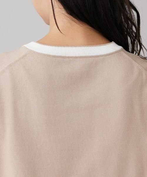 Leilian PLUS HOUSE / レリアンプラスハウス カーディガン・ボレロ | バイカラーカーディガン | 詳細8