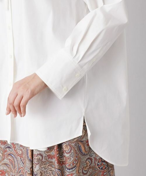 Leilian PLUS HOUSE / レリアンプラスハウス シャツ・ブラウス | ドロストバンドカラーロングブラウス【Leilian：EZUMI】 | 詳細9