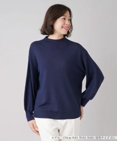 Leilian PLUS HOUSE / レリアンプラスハウス ニット・セーター | ボトルネックボリュームスリーブニット