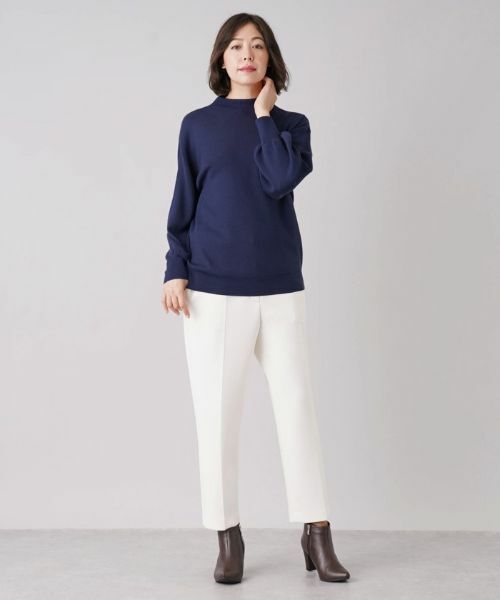Leilian PLUS HOUSE / レリアンプラスハウス ニット・セーター | ボトルネックボリュームスリーブニット | 詳細1