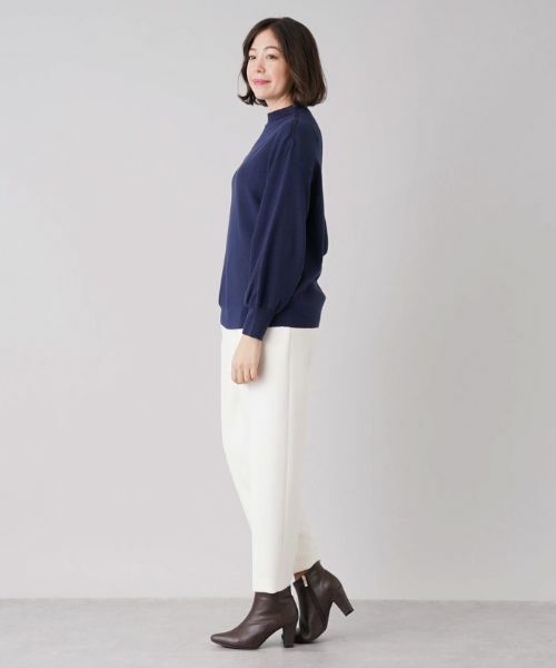 Leilian PLUS HOUSE / レリアンプラスハウス ニット・セーター | ボトルネックボリュームスリーブニット | 詳細2
