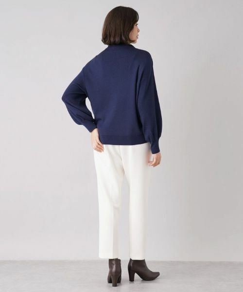 Leilian PLUS HOUSE / レリアンプラスハウス ニット・セーター | ボトルネックボリュームスリーブニット | 詳細3
