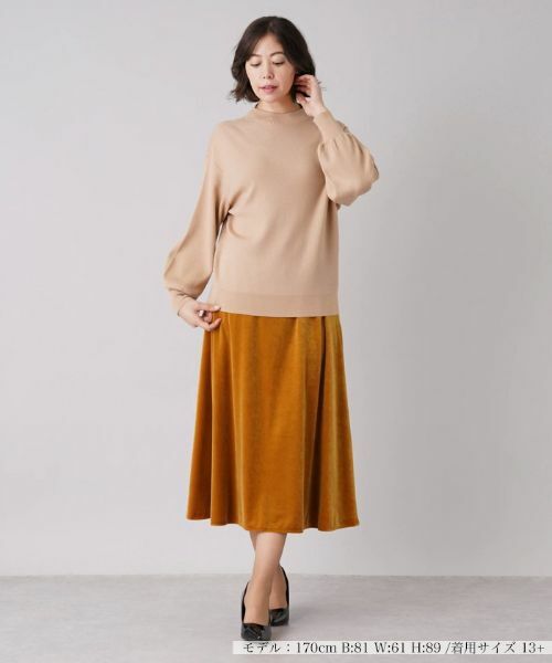 Leilian PLUS HOUSE / レリアンプラスハウス ニット・セーター | ボトルネックボリュームスリーブニット | 詳細4