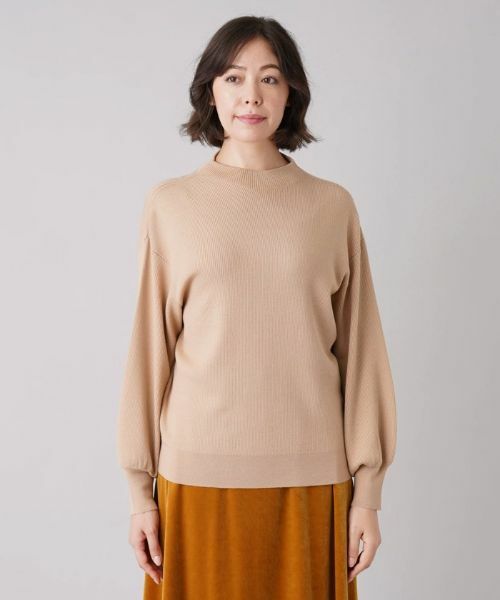 Leilian PLUS HOUSE / レリアンプラスハウス ニット・セーター | ボトルネックボリュームスリーブニット | 詳細7