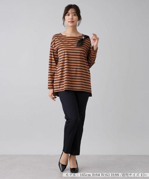 Leilian PLUS HOUSE / レリアンプラスハウス カットソー | ボーダープルオーバー | 詳細4