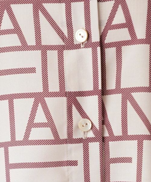 Leilian PLUS HOUSE / レリアンプラスハウス シャツ・ブラウス | 総柄ロゴプリントブラウス | 詳細10