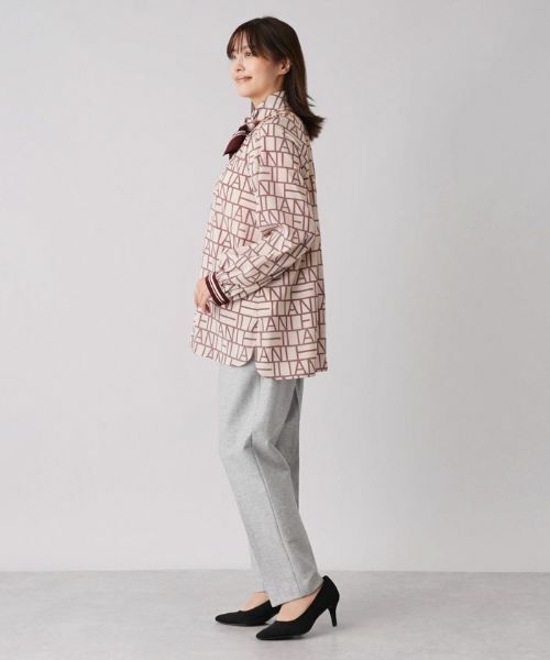 Leilian PLUS HOUSE / レリアンプラスハウス シャツ・ブラウス | ロゴプリントチュニックブラウス【Leilian The Week】 | 詳細2