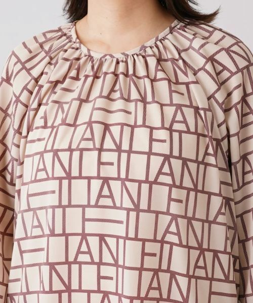 Leilian PLUS HOUSE / レリアンプラスハウス シャツ・ブラウス | ロゴプリントチュニックブラウス【Leilian The Week】 | 詳細8