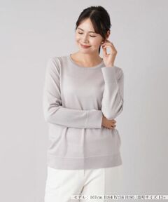 Leilian PLUS HOUSE / レリアンプラスハウス ニット・セーター | クルーネックニットプルオーバー