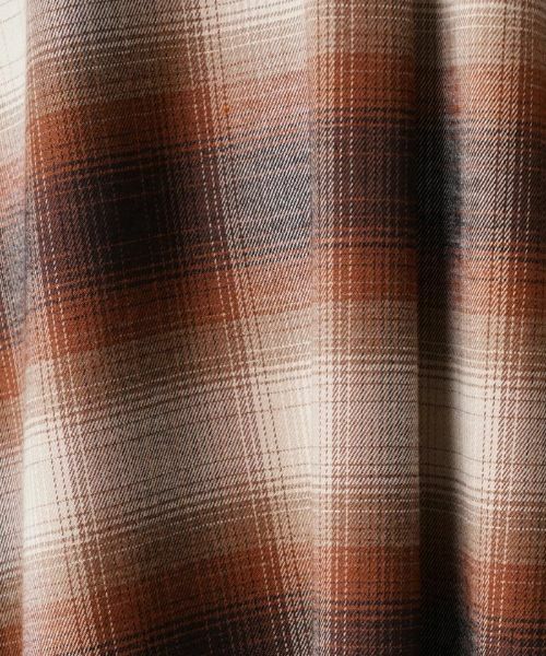 Leilian PLUS HOUSE / レリアンプラスハウス ドレス | オンブレチェックシャツワンピース | 詳細11