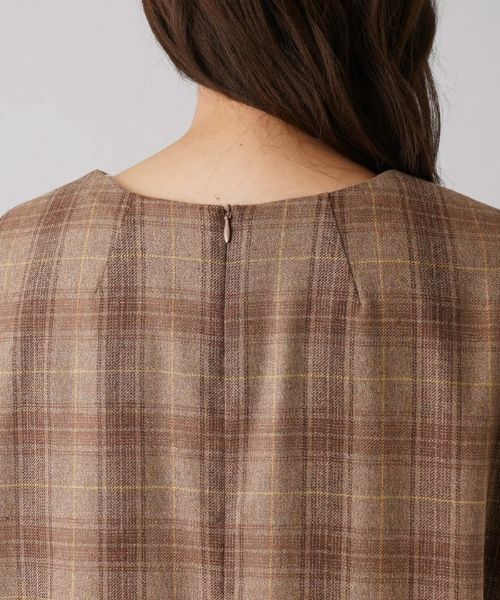 Leilian PLUS HOUSE / レリアンプラスハウス ロング・マキシ丈ワンピース | チェック柄ミディワンピース | 詳細10