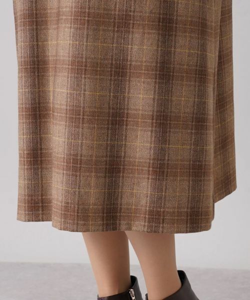 Leilian PLUS HOUSE / レリアンプラスハウス ロング・マキシ丈ワンピース | チェック柄ミディワンピース | 詳細13