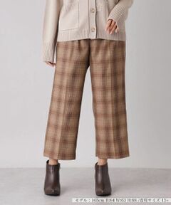 Leilian PLUS HOUSE / レリアンプラスハウス その他パンツ | ストレッチチェッククロップドパンツ【Leilian The Week】