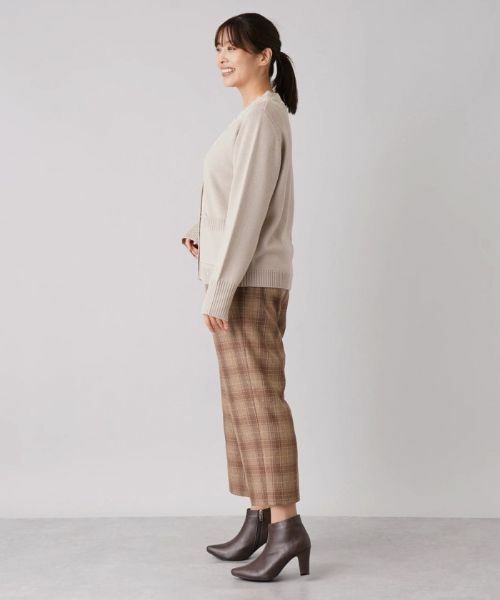 Leilian PLUS HOUSE / レリアンプラスハウス その他パンツ | ストレッチチェッククロップドパンツ【Leilian The Week】 | 詳細3