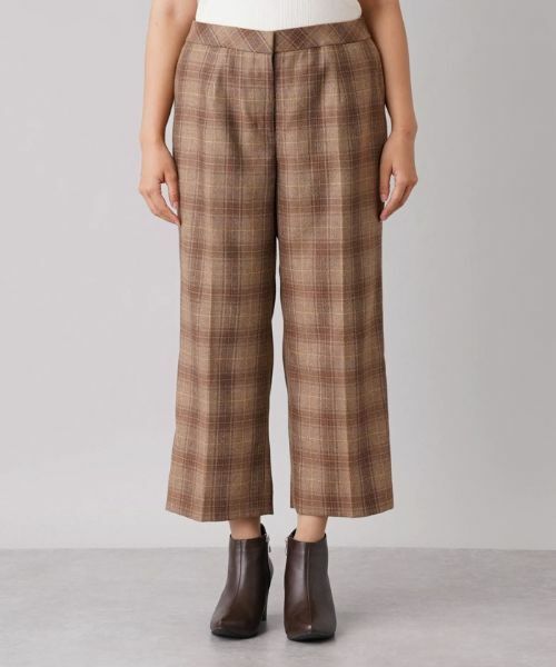 Leilian PLUS HOUSE / レリアンプラスハウス その他パンツ | ストレッチチェッククロップドパンツ【Leilian The Week】 | 詳細5