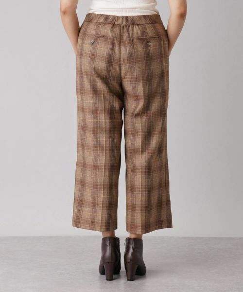 Leilian PLUS HOUSE / レリアンプラスハウス その他パンツ | ストレッチチェッククロップドパンツ【Leilian The Week】 | 詳細7
