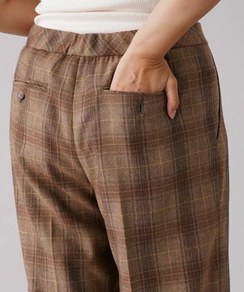 Leilian PLUS HOUSE / レリアンプラスハウス その他パンツ | ストレッチチェッククロップドパンツ【Leilian The Week】 | 詳細9
