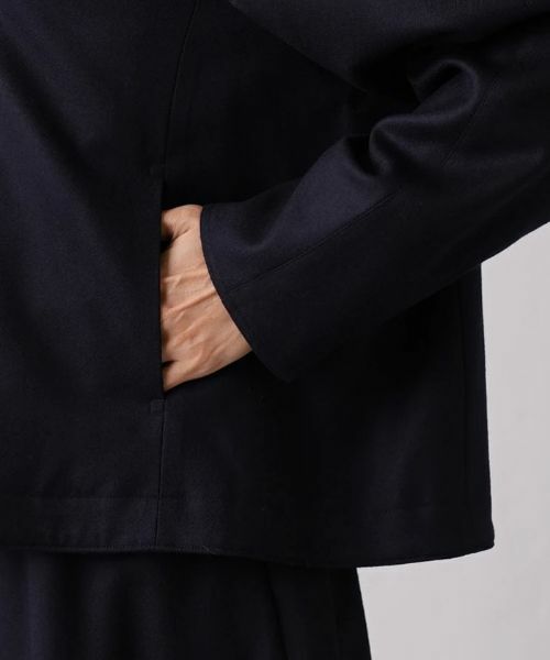 Leilian PLUS HOUSE / レリアンプラスハウス テーラードジャケット | 【セットアップ対応商品】比翼ノーカラージャケット【my perfect wardrobe】 | 詳細10