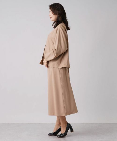 Leilian PLUS HOUSE / レリアンプラスハウス テーラードジャケット | 【セットアップ対応商品】比翼ノーカラージャケット【my perfect wardrobe】 | 詳細15