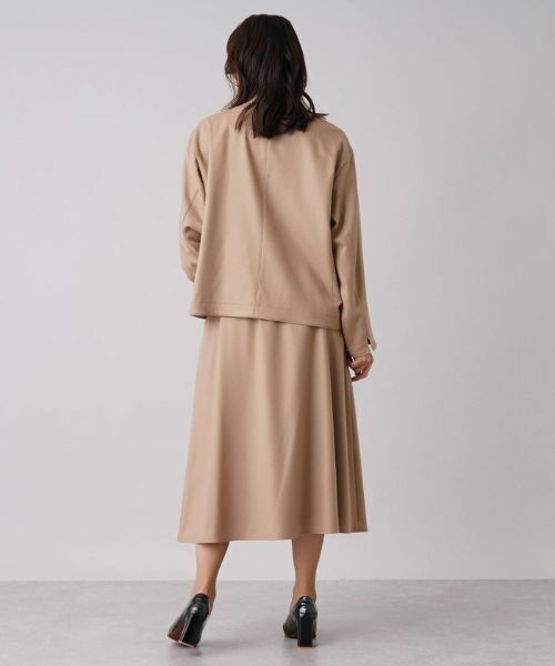 Leilian PLUS HOUSE / レリアンプラスハウス テーラードジャケット | 【セットアップ対応商品】比翼ノーカラージャケット【my perfect wardrobe】 | 詳細16