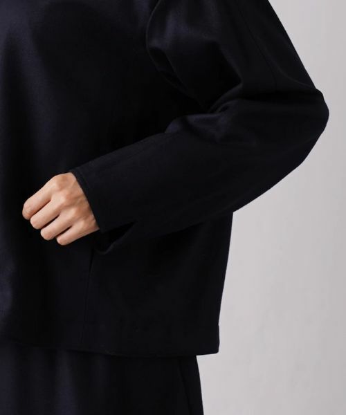 Leilian PLUS HOUSE / レリアンプラスハウス テーラードジャケット | 【セットアップ対応商品】比翼ノーカラージャケット【my perfect wardrobe】 | 詳細9