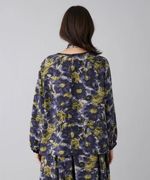 Leilian PLUS HOUSE / レリアンプラスハウス シャツ・ブラウス | スカーフタイフラワープリントブラウス | 詳細6