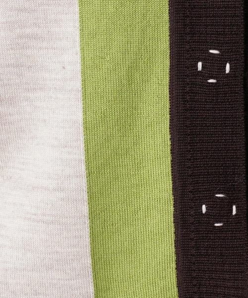 Leilian PLUS HOUSE / レリアンプラスハウス カーディガン・ボレロ | 配色Vネックニットカーディガン | 詳細10