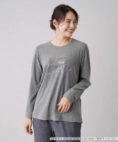 Leilian PLUS HOUSE / レリアンプラスハウス カットソー | スパンコール刺繍カットソー