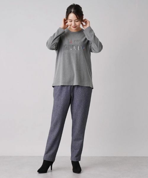 Leilian PLUS HOUSE / レリアンプラスハウス カットソー | スパンコール刺繍カットソー | 詳細11