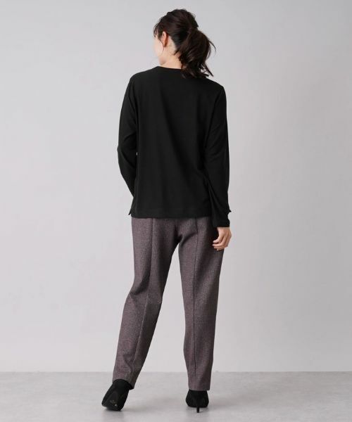 Leilian PLUS HOUSE / レリアンプラスハウス カットソー | スパンコール刺繍カットソー | 詳細3