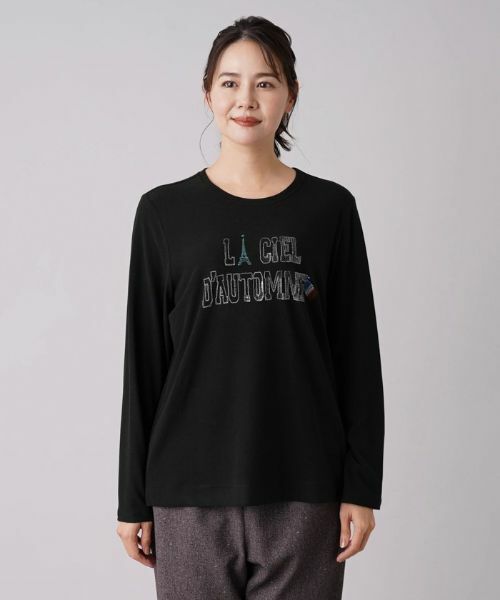 Leilian PLUS HOUSE / レリアンプラスハウス カットソー | スパンコール刺繍カットソー | 詳細4