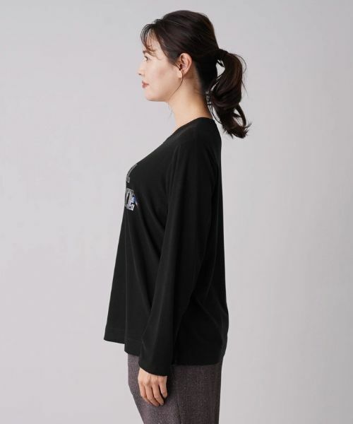 Leilian PLUS HOUSE / レリアンプラスハウス カットソー | スパンコール刺繍カットソー | 詳細5