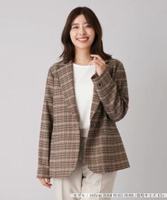 Leilian PLUS HOUSE / レリアンプラスハウス テーラードジャケット | チェック柄テーラードジャケット