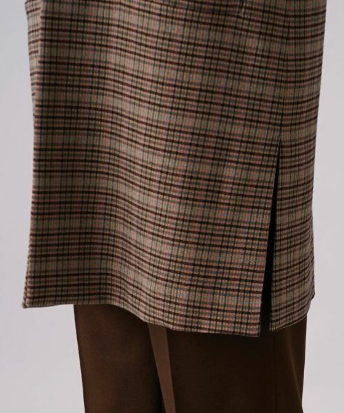 Leilian PLUS HOUSE / レリアンプラスハウス テーラードジャケット | チェック柄キーネックロングベスト | 詳細11