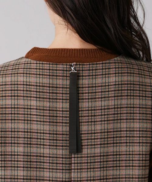 Leilian PLUS HOUSE / レリアンプラスハウス ロング・マキシ丈ワンピース | チェック柄ジャンパースカート | 詳細8